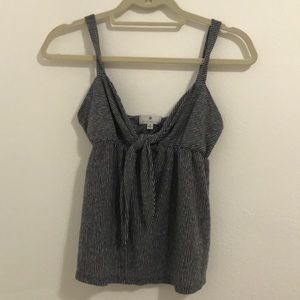 tank top with stripes and front bow